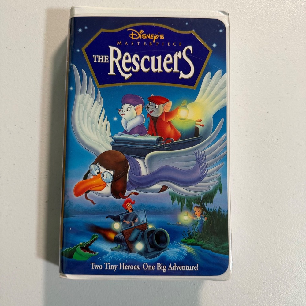 Disney The Rescuers VHS Masterpiece Collection Clamshell 14793